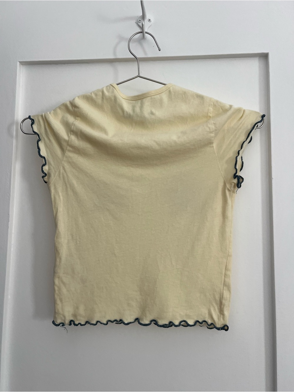 Yellow Star Applique Babydoll Tee - Picture 3 of 3